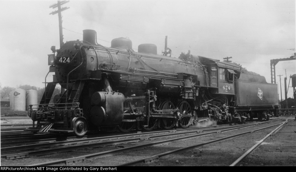 MILW 2-8-2 #424 - Milwaukee Road